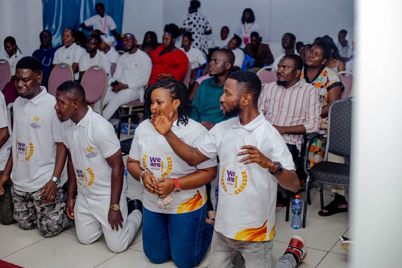 Sweet Fragrance Church members gathered together