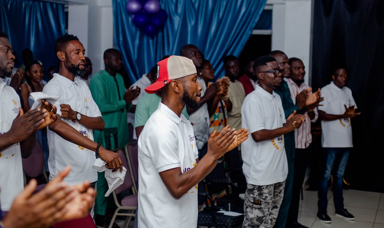 Sweet Fragrance Church members clapping and worshipping